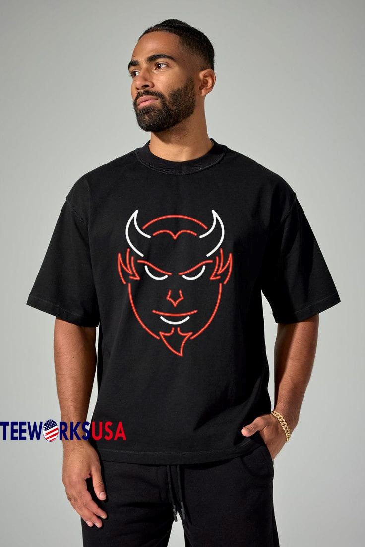 Funny Neon Devil New Jersey - Adult & Kids T-Shirts, Sweatshirts & Hoodies apparel design preview 1