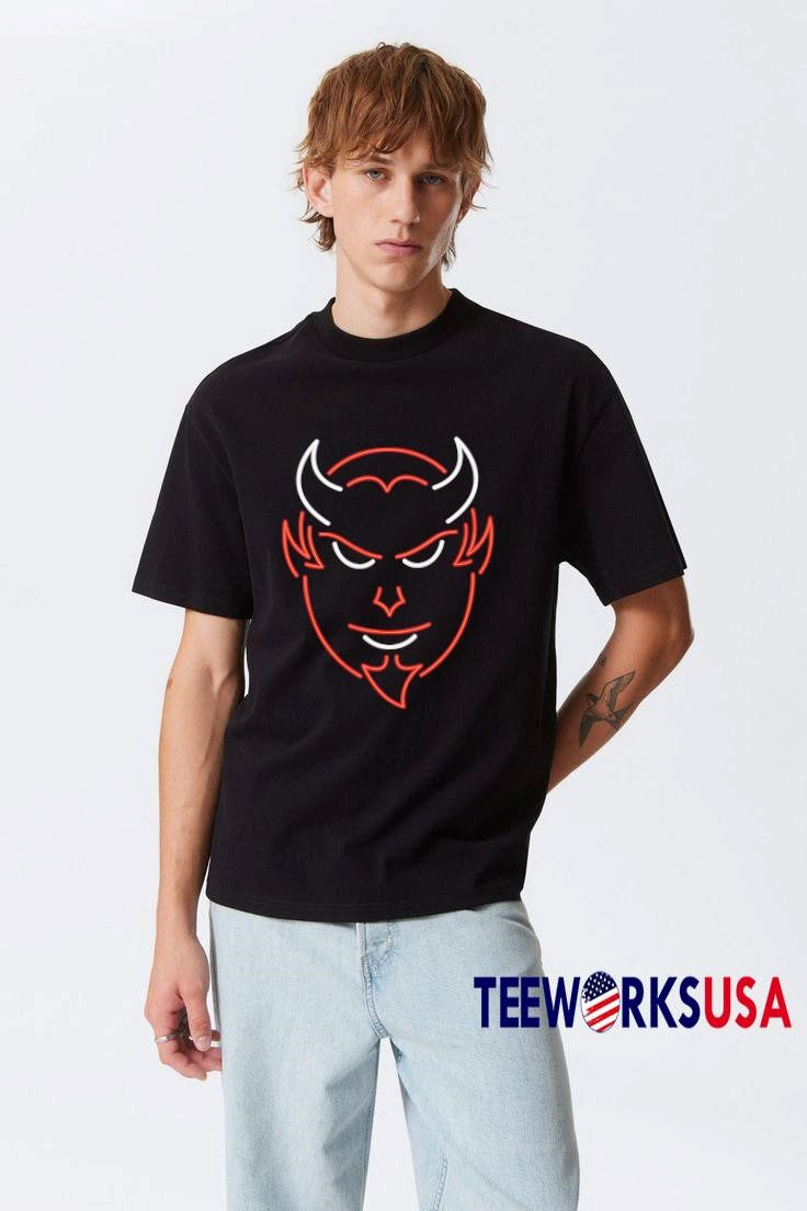Funny Neon Devil New Jersey - Adult & Kids T-Shirts, Sweatshirts & Hoodies apparel design preview 3