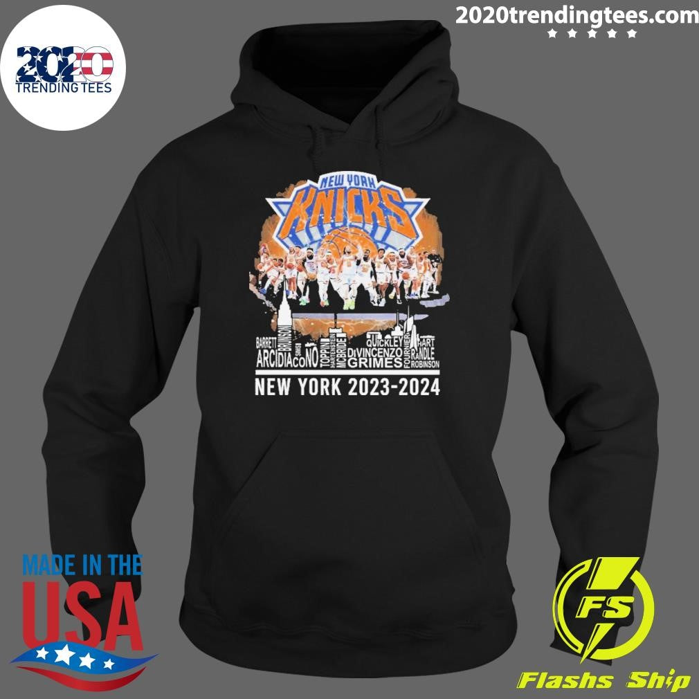 Funny New York Knicks 2023-2024 Team Player Name - Adult & Kids T-Shirts, Sweatshirts & Hoodies apparel design preview 2