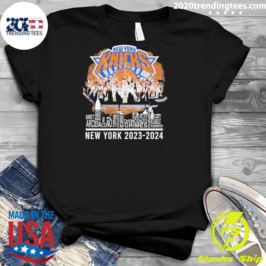 Funny New York Knicks 2023-2024 Team Player Name - Adult & Kids T-Shirts, Sweatshirts & Hoodies apparel design preview 3