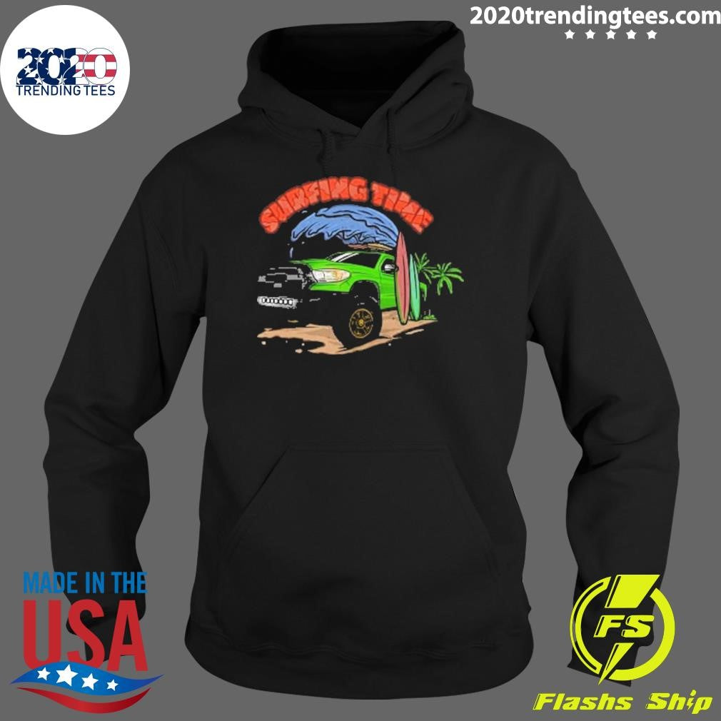 Funny Purple Toyota 4Runner Surfing Time Holiday - Adult & Kids T-Shirts, Sweatshirts & Hoodies apparel design preview 2