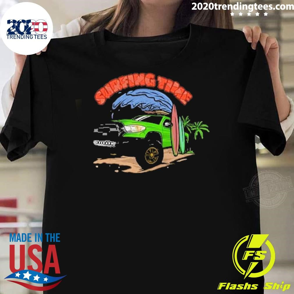 Funny Purple Toyota 4Runner Surfing Time Holiday - Adult & Kids T-Shirts, Sweatshirts & Hoodies apparel design preview 1