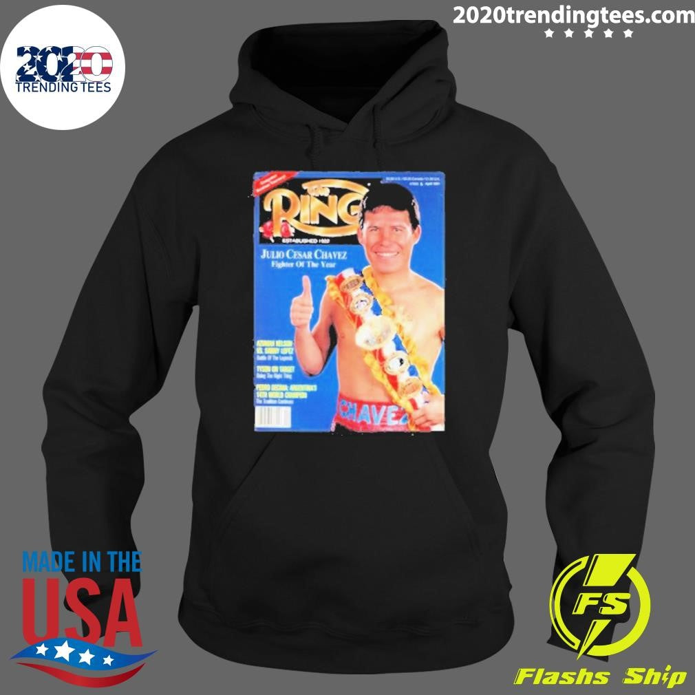 Funny Ring Julio Magazine Cover Cesar Chavez - Adult & Kids T-Shirts, Sweatshirts & Hoodies apparel design preview 2