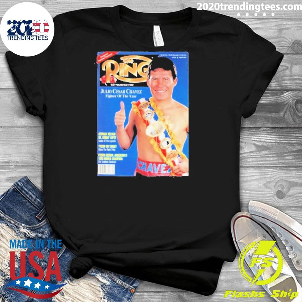 Funny Ring Julio Magazine Cover Cesar Chavez - Adult & Kids T-Shirts, Sweatshirts & Hoodies apparel design preview 3