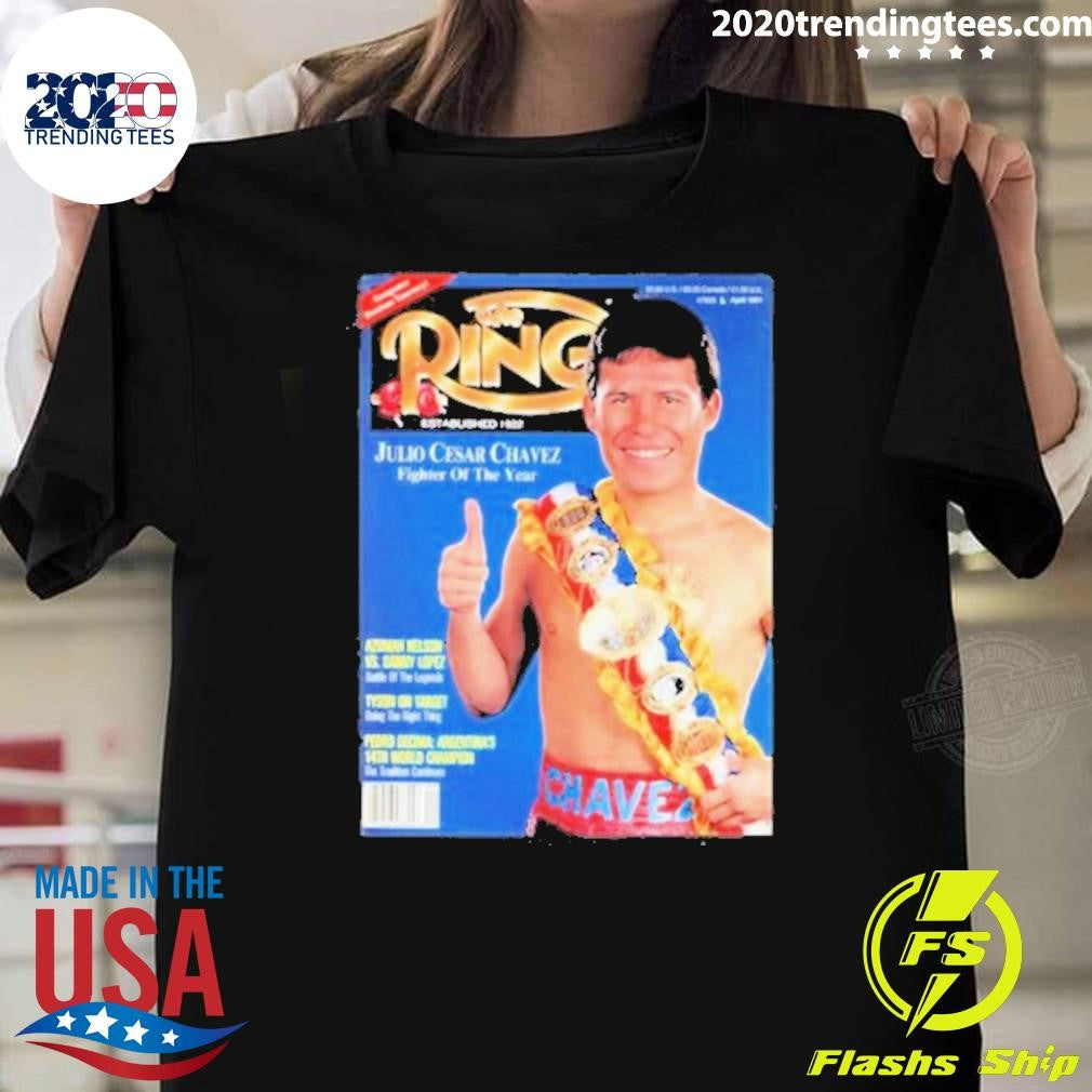 Funny Ring Julio Magazine Cover Cesar Chavez - Adult & Kids T-Shirts, Sweatshirts & Hoodies apparel design preview 1