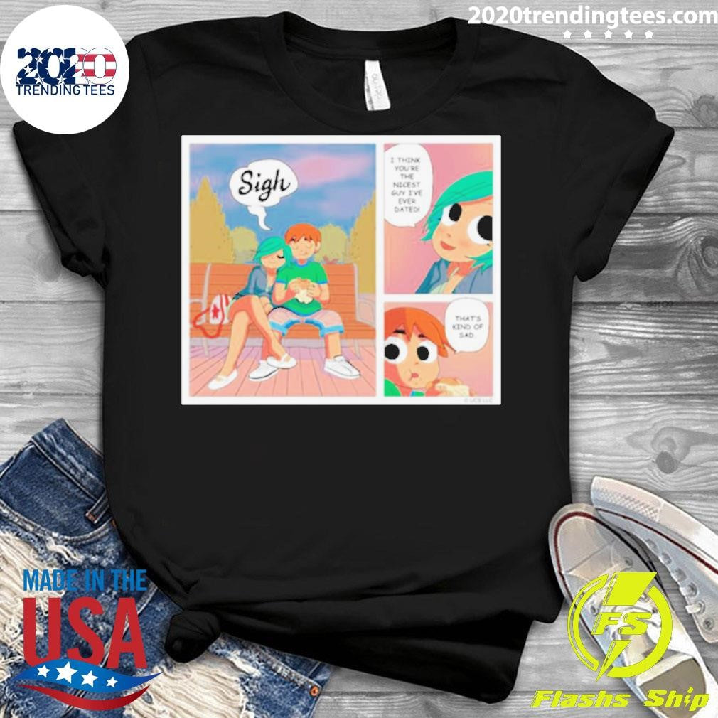 Funny Scott Pilgrim Kind Of Sad - Adult & Kids T-Shirts, Sweatshirts & Hoodies apparel design preview 3