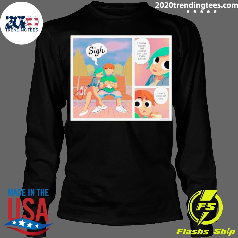 Funny Scott Pilgrim Kind Of Sad - Adult & Kids T-Shirts, Sweatshirts & Hoodies apparel design preview 4