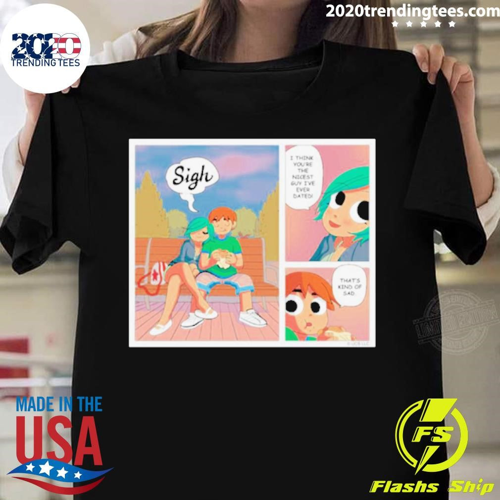 Funny Scott Pilgrim Kind Of Sad - Adult & Kids T-Shirts, Sweatshirts & Hoodies apparel design preview 1