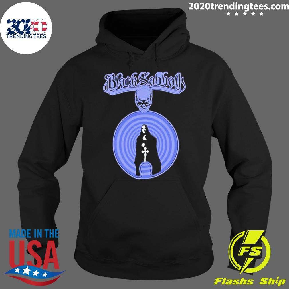 Funny Skull Witch Black Sabbath Logo - Adult & Kids T-Shirts, Sweatshirts & Hoodies apparel design preview 2