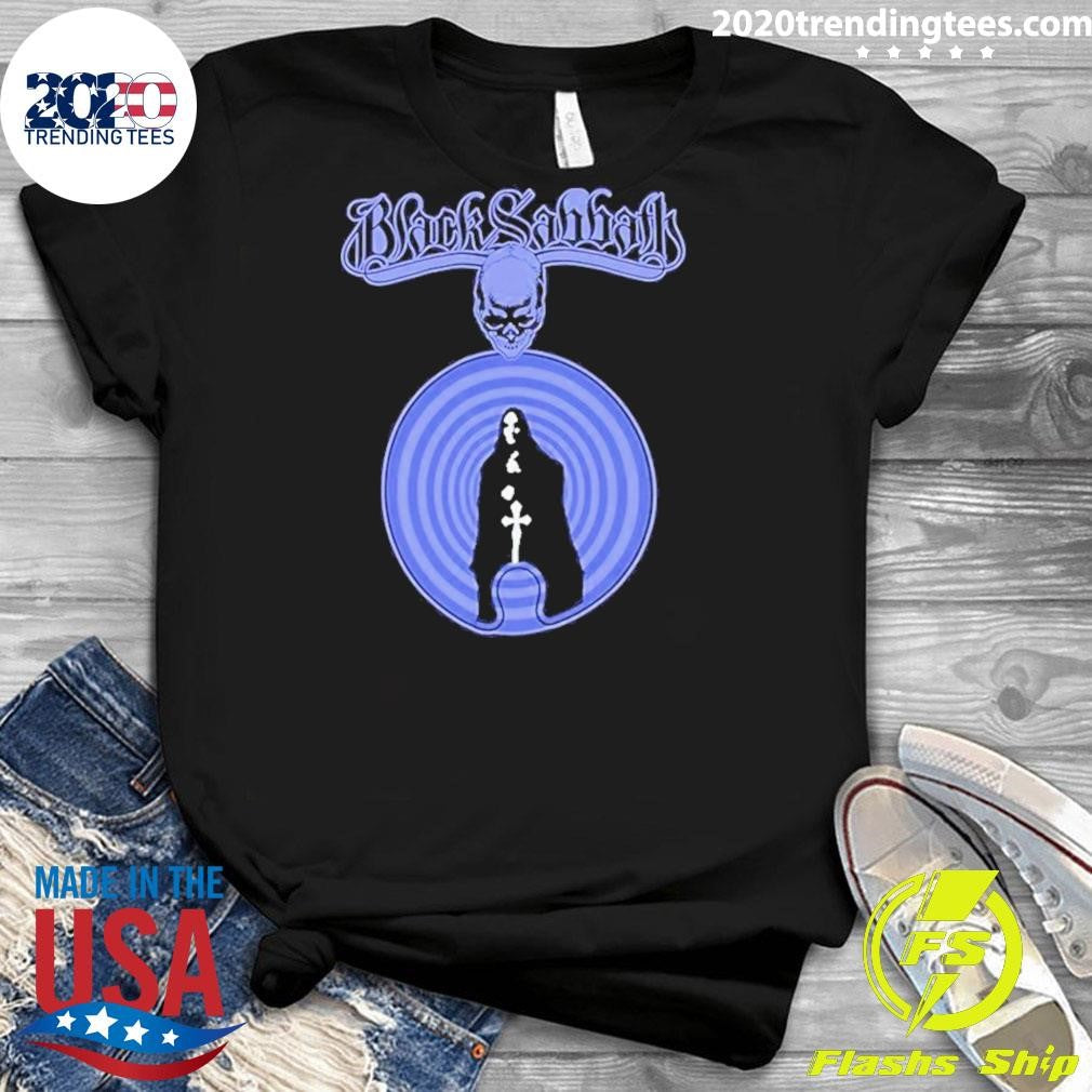 Funny Skull Witch Black Sabbath Logo - Adult & Kids T-Shirts, Sweatshirts & Hoodies apparel design preview 3