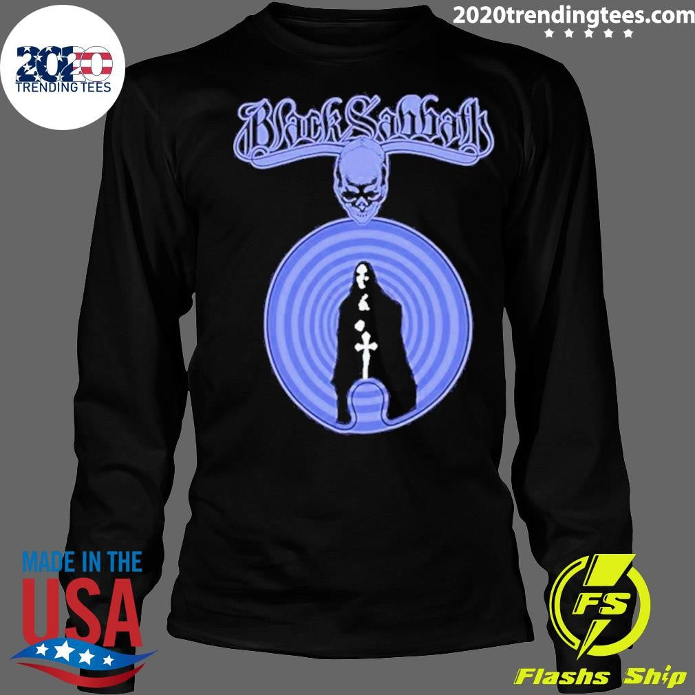 Funny Skull Witch Black Sabbath Logo - Adult & Kids T-Shirts, Sweatshirts & Hoodies apparel design preview 4