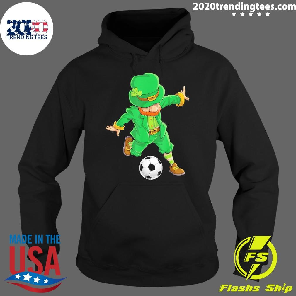 Funny Soccer Leprechaun St Patricks Day Boys Girls - Adult & Kids T-Shirts, Sweatshirts & Hoodies apparel design preview 2