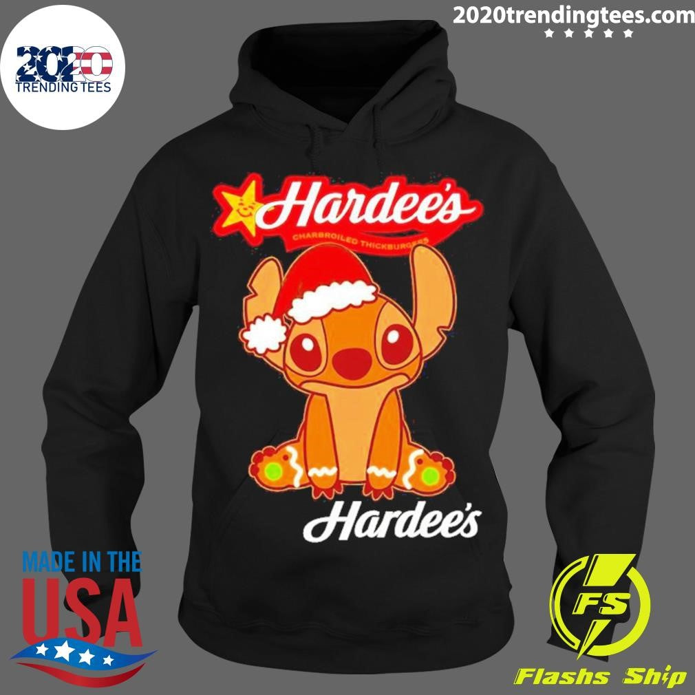 Funny Stitch Gingerbread Christmas Hardee's - Adult & Kids T-Shirts, Sweatshirts & Hoodies apparel design preview 2