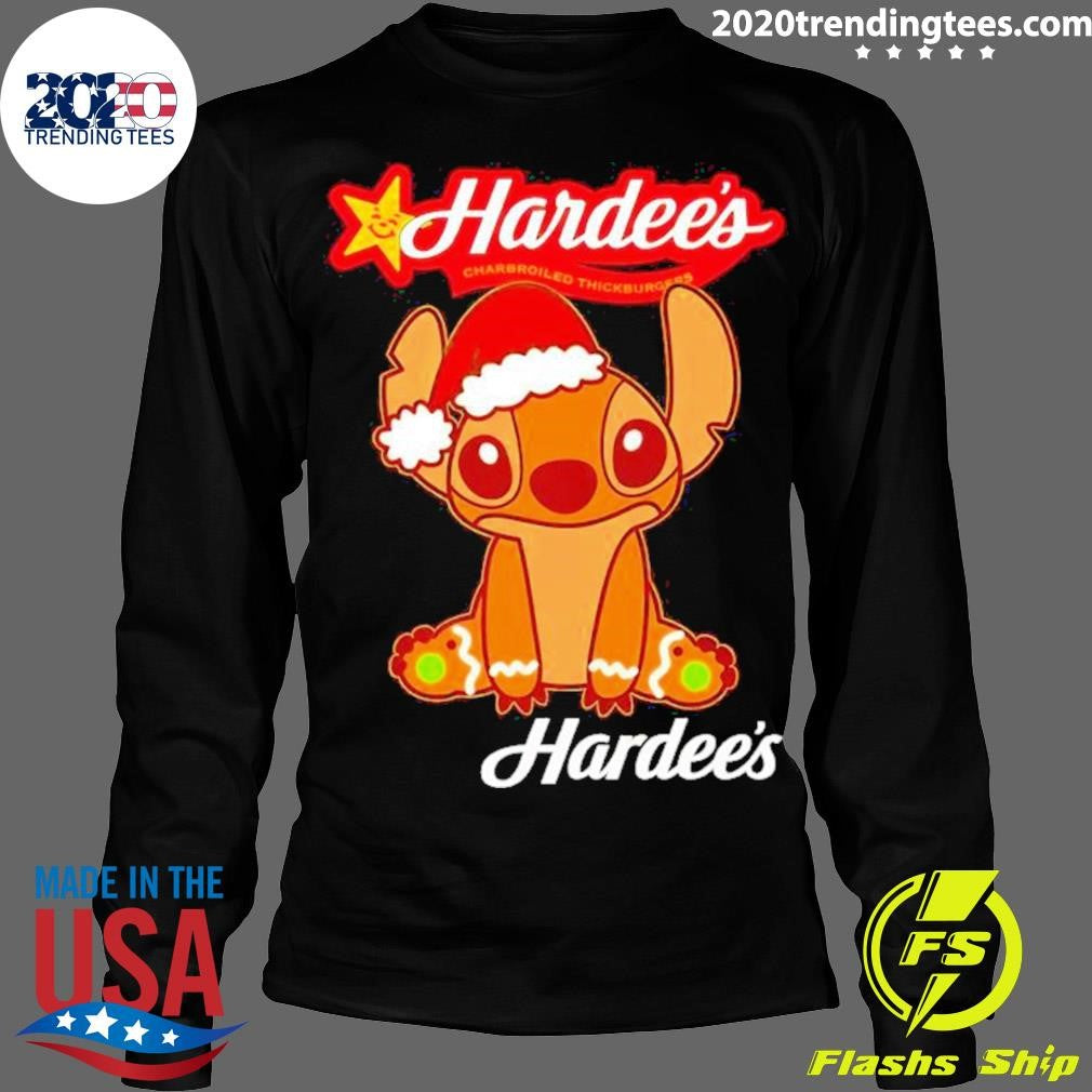 Funny Stitch Gingerbread Christmas Hardee's - Adult & Kids T-Shirts, Sweatshirts & Hoodies apparel design preview 4