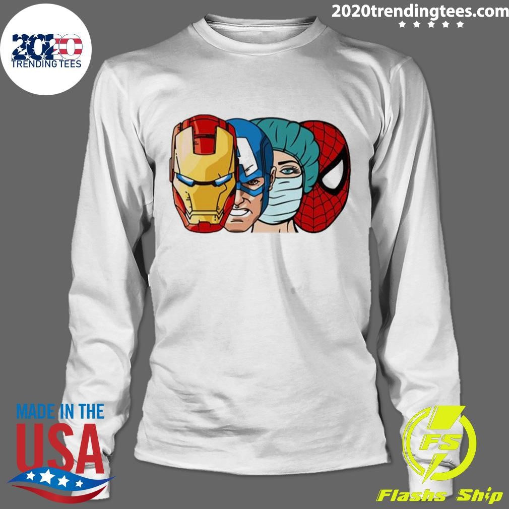 Funny Super Hero Nurse Marvel Style - Adult & Kids T-Shirts, Sweatshirts & Hoodies apparel design preview 4