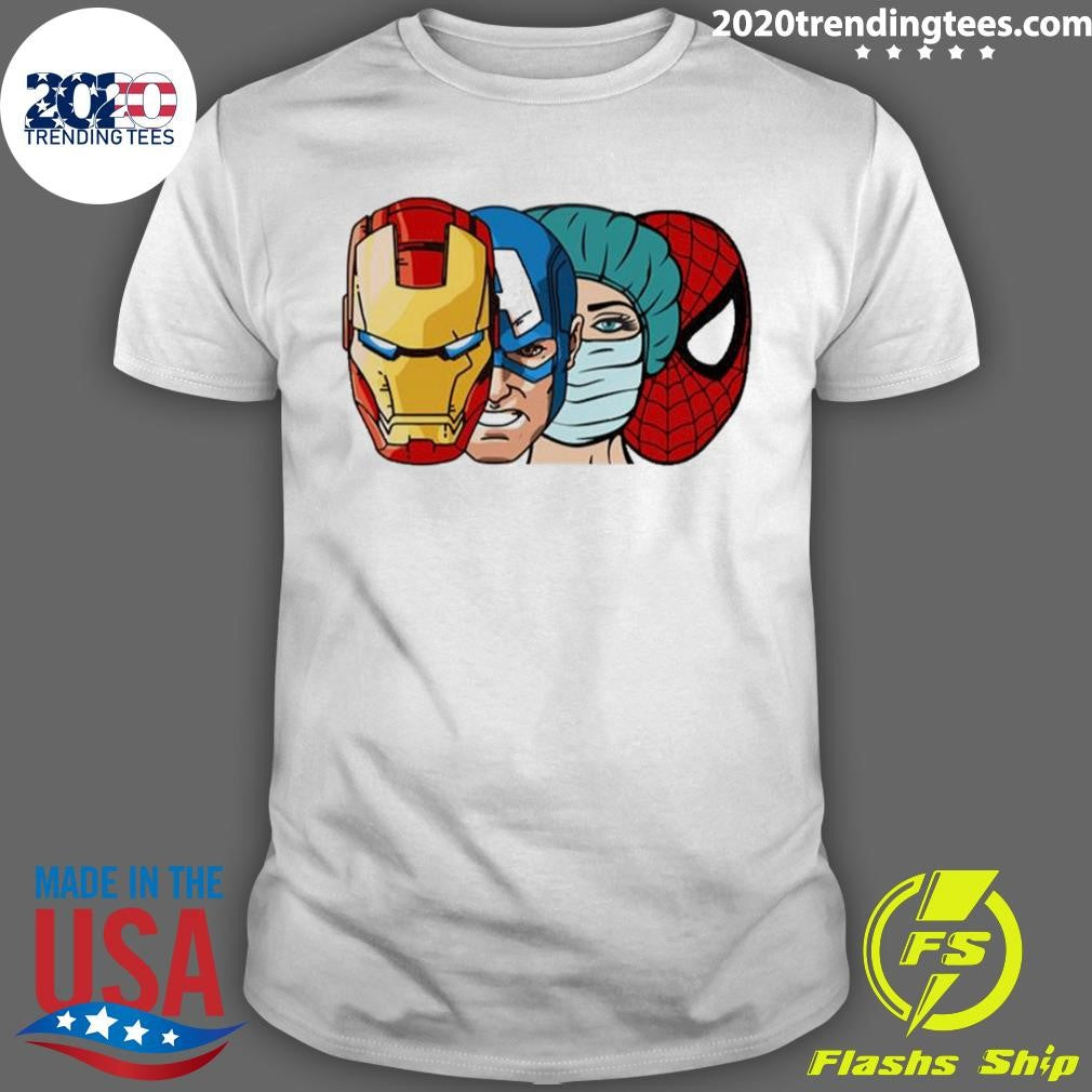 Funny Super Hero Nurse Marvel Style - Adult & Kids T-Shirts, Sweatshirts & Hoodies apparel design preview 1