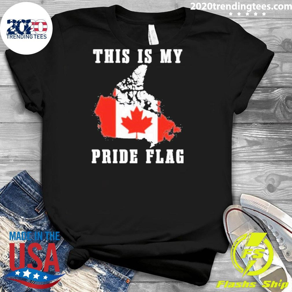 Funny This Is My Pride Flag Canada - Adult & Kids T-Shirts, Sweatshirts & Hoodies apparel design preview 3
