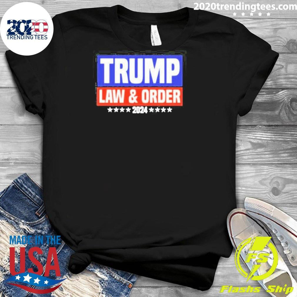 Funny Trump Law And Order 2024 - Adult & Kids T-Shirts, Sweatshirts & Hoodies apparel design preview 3