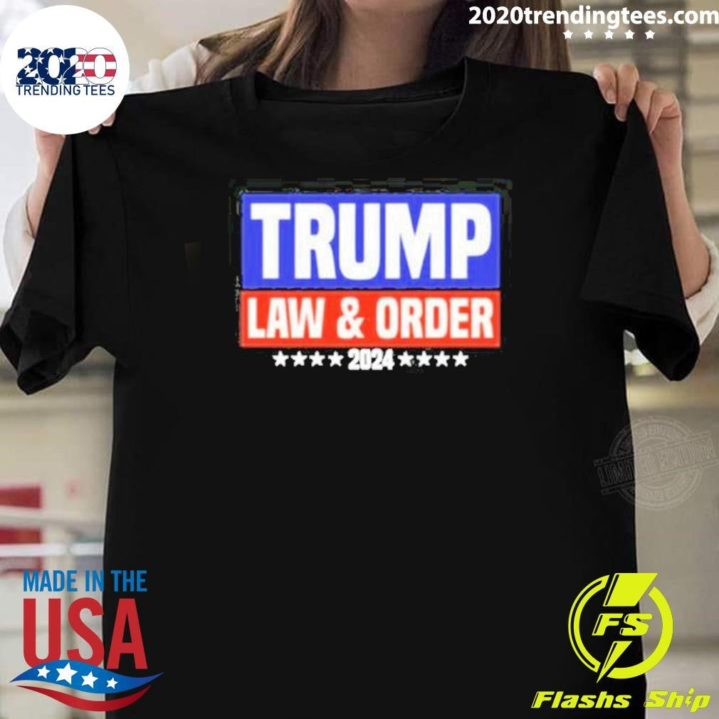 Funny Trump Law And Order 2024 - Adult & Kids T-Shirts, Sweatshirts & Hoodies apparel design preview 1