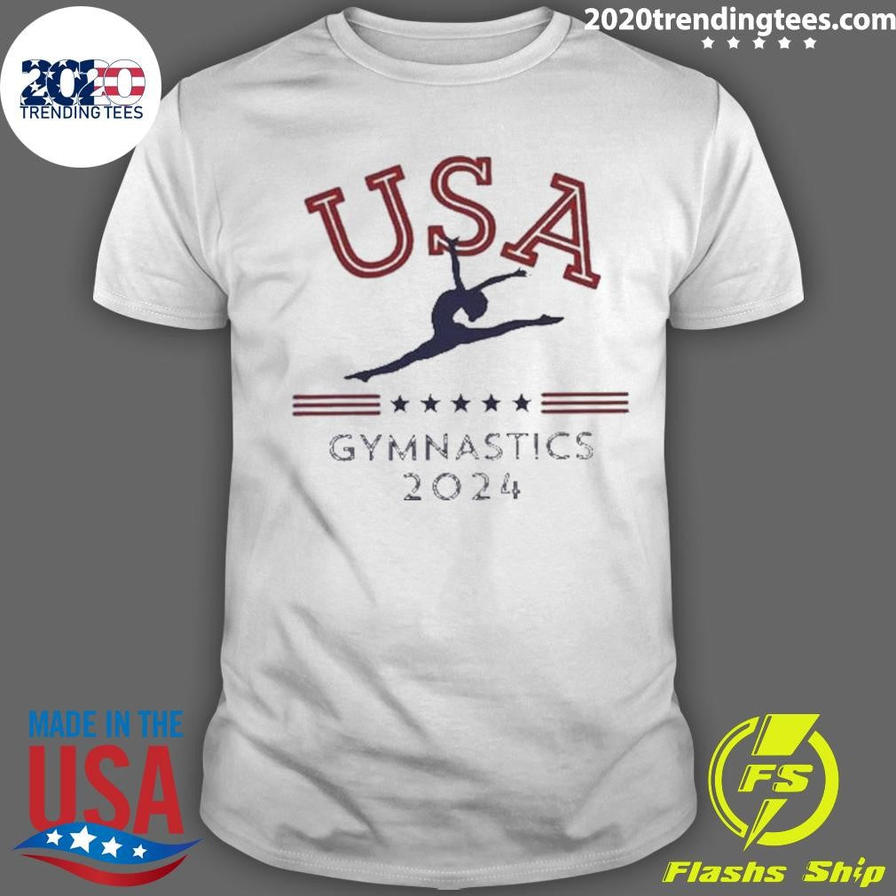 Funny USA Gymnastics 2024 - Adult & Kids T-Shirts, Sweatshirts & Hoodies apparel design preview 1