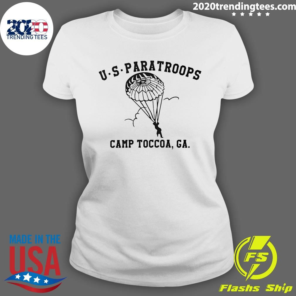 Funny Us Paratroops Camp Toccoa Ga - Adult & Kids T-Shirts, Sweatshirts & Hoodies apparel design preview 3