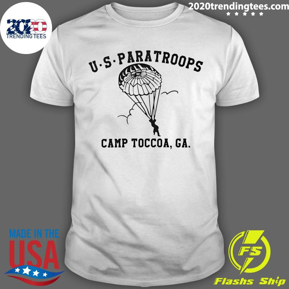 Funny Us Paratroops Camp Toccoa Ga - Adult & Kids T-Shirts, Sweatshirts & Hoodies apparel design preview 1