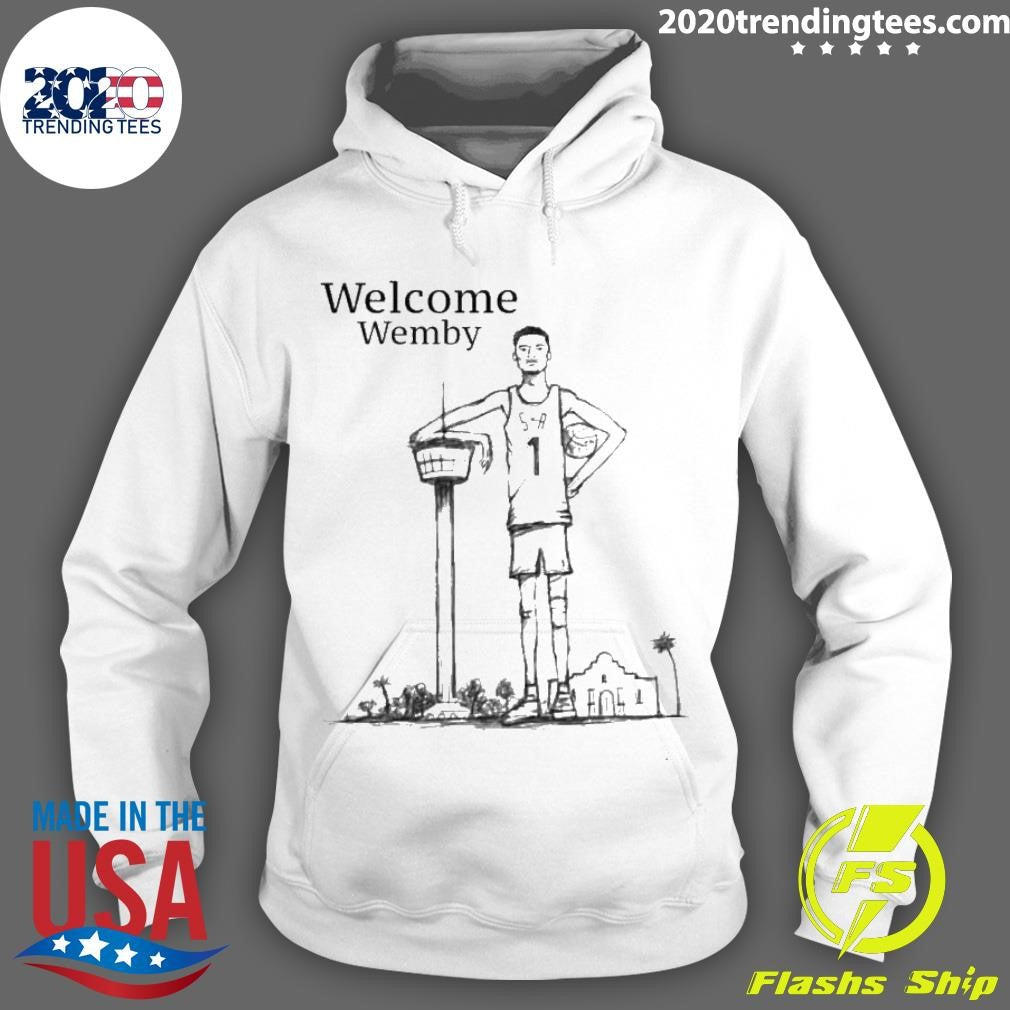 Funny Victor Wembanyama Welcome Wemby - Adult & Kids T-Shirts, Sweatshirts & Hoodies apparel design preview 2