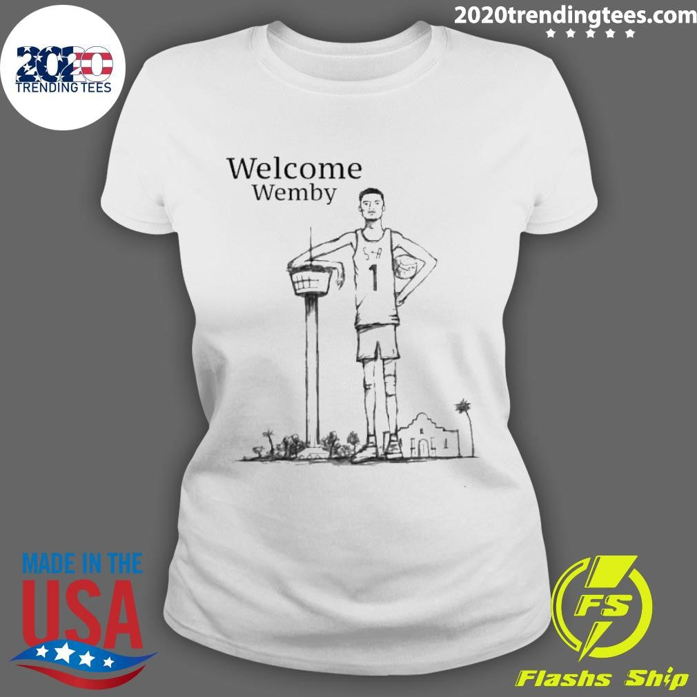 Funny Victor Wembanyama Welcome Wemby - Adult & Kids T-Shirts, Sweatshirts & Hoodies apparel design preview 3