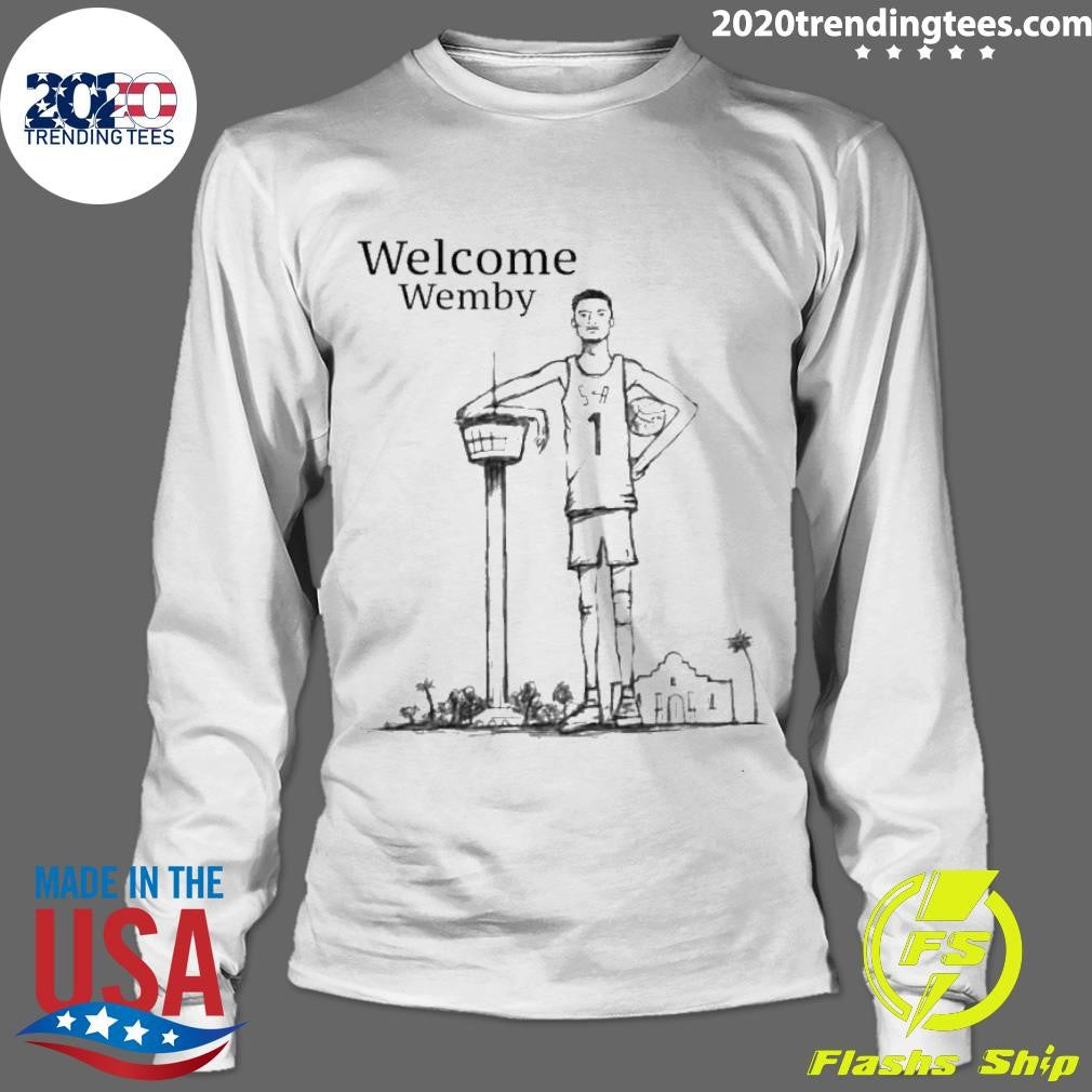 Funny Victor Wembanyama Welcome Wemby - Adult & Kids T-Shirts, Sweatshirts & Hoodies apparel design preview 4