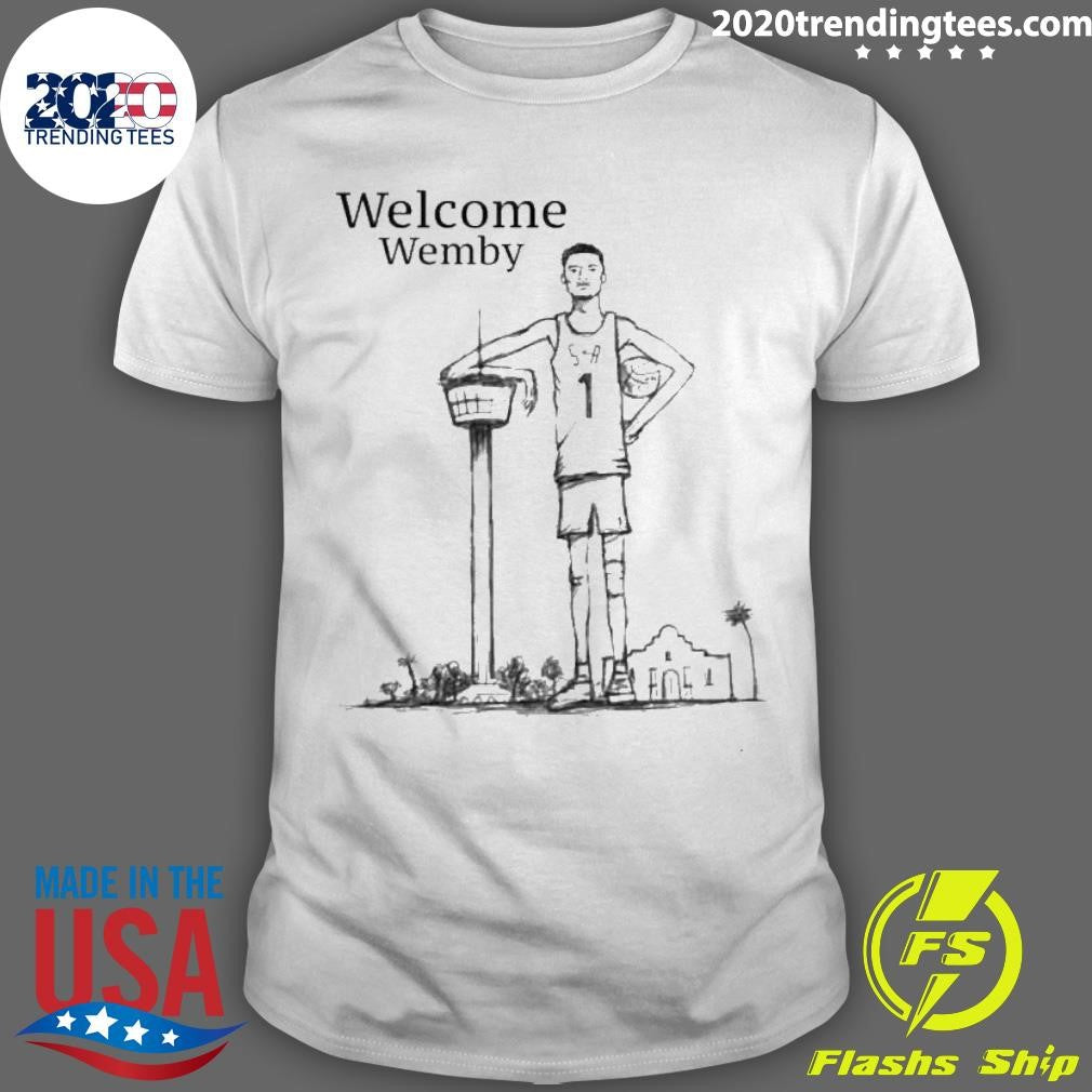 Funny Victor Wembanyama Welcome Wemby - Adult & Kids T-Shirts, Sweatshirts & Hoodies apparel design preview 1
