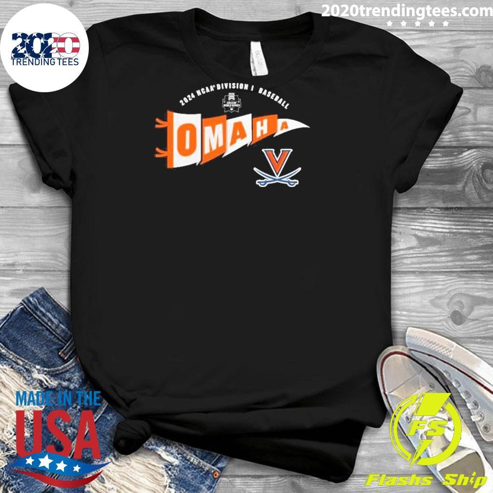 Funny Virginia Cavaliers Omaha 2024 NCAA Men's - Adult & Kids T-Shirts, Sweatshirts & Hoodies apparel design preview 3