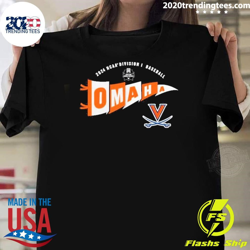 Funny Virginia Cavaliers Omaha 2024 NCAA Men's - Adult & Kids T-Shirts, Sweatshirts & Hoodies apparel design preview 1