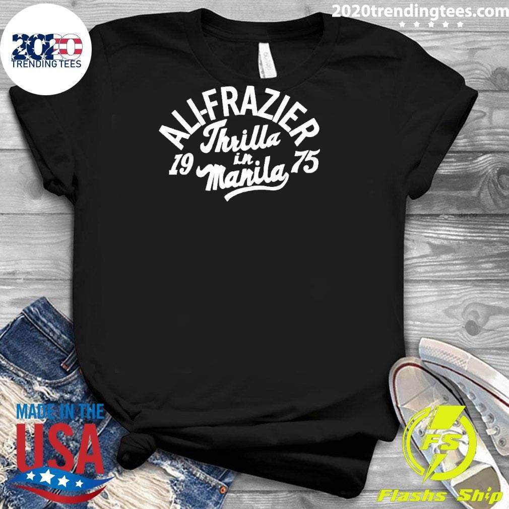Funny ali-frazier Thrilla In Manila - Adult & Kids T-Shirts, Sweatshirts & Hoodies apparel design preview 3