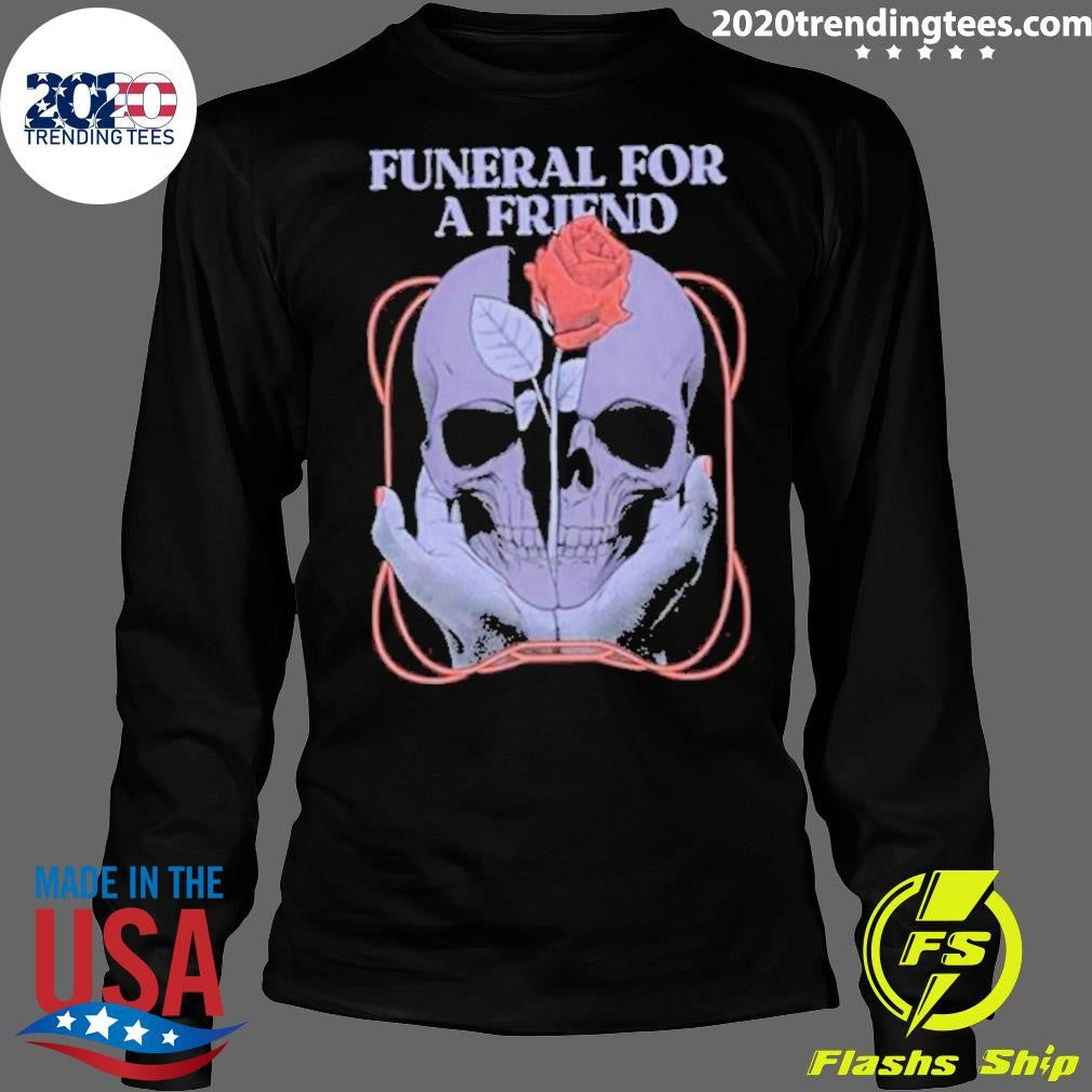 Funny funeral for a Friend Skull - Adult & Kids T-Shirts, Sweatshirts & Hoodies apparel design preview 4