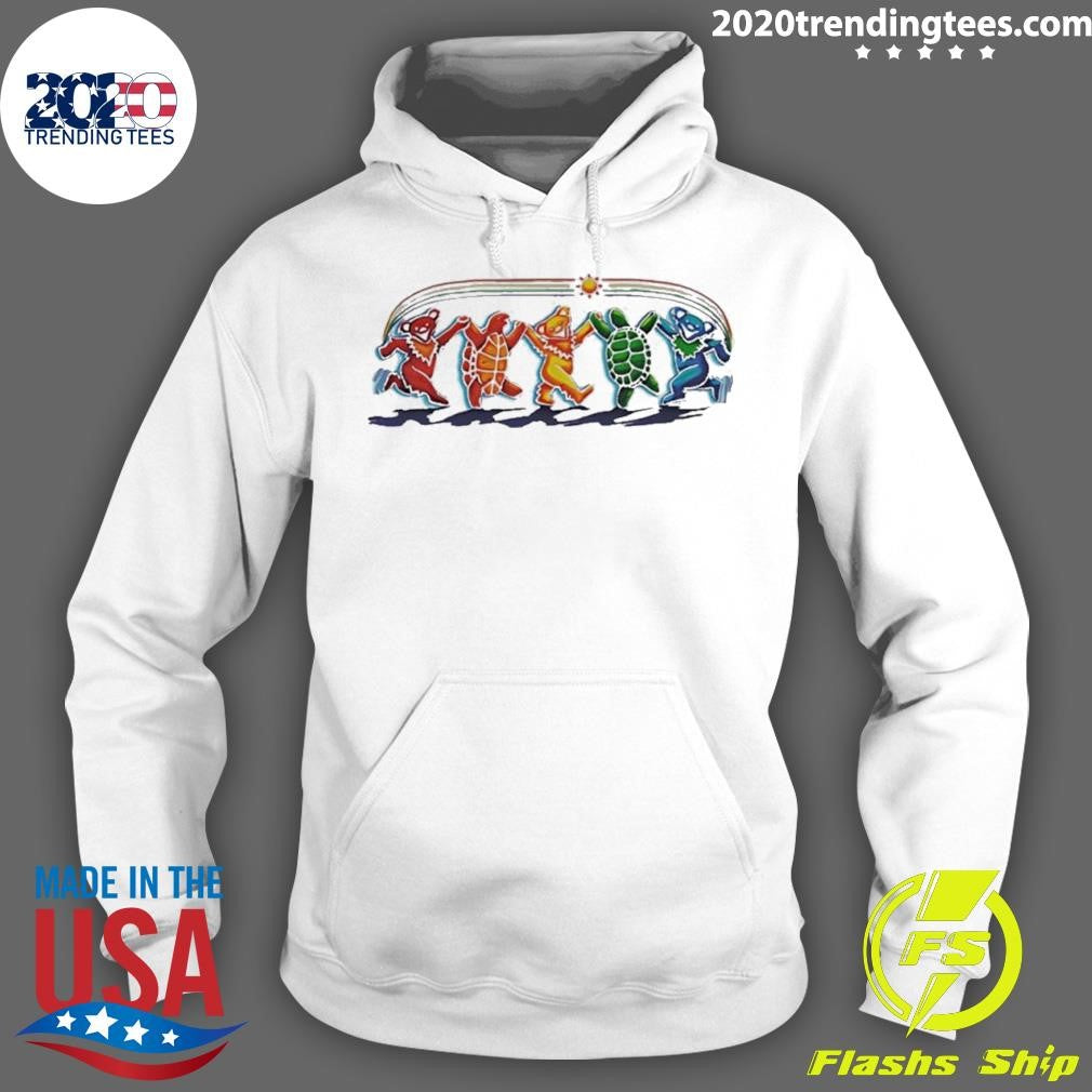 Funny grateful Dead Dancing Bears Turtle - Adult & Kids T-Shirts, Sweatshirts & Hoodies apparel design preview 2