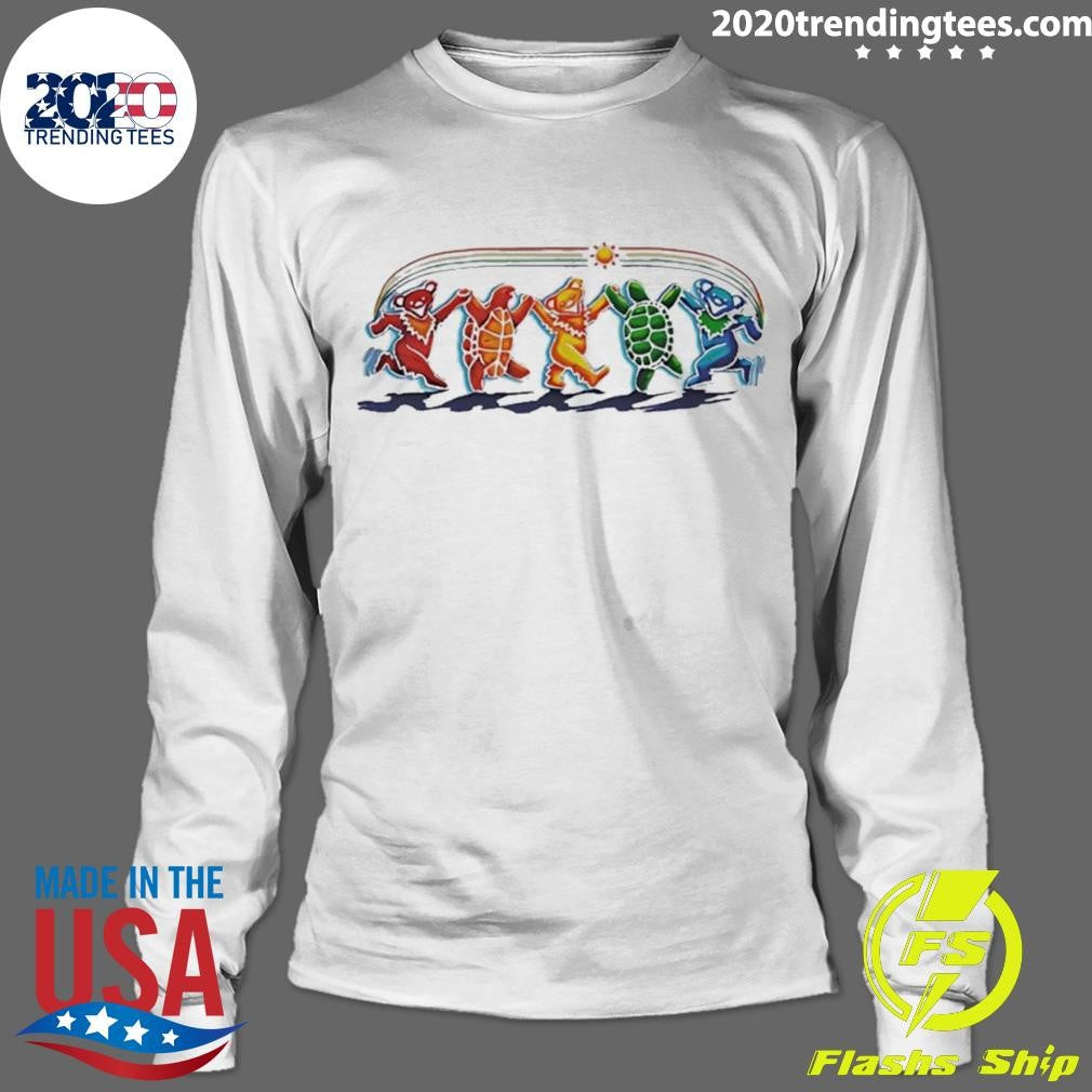 Funny grateful Dead Dancing Bears Turtle - Adult & Kids T-Shirts, Sweatshirts & Hoodies apparel design preview 4