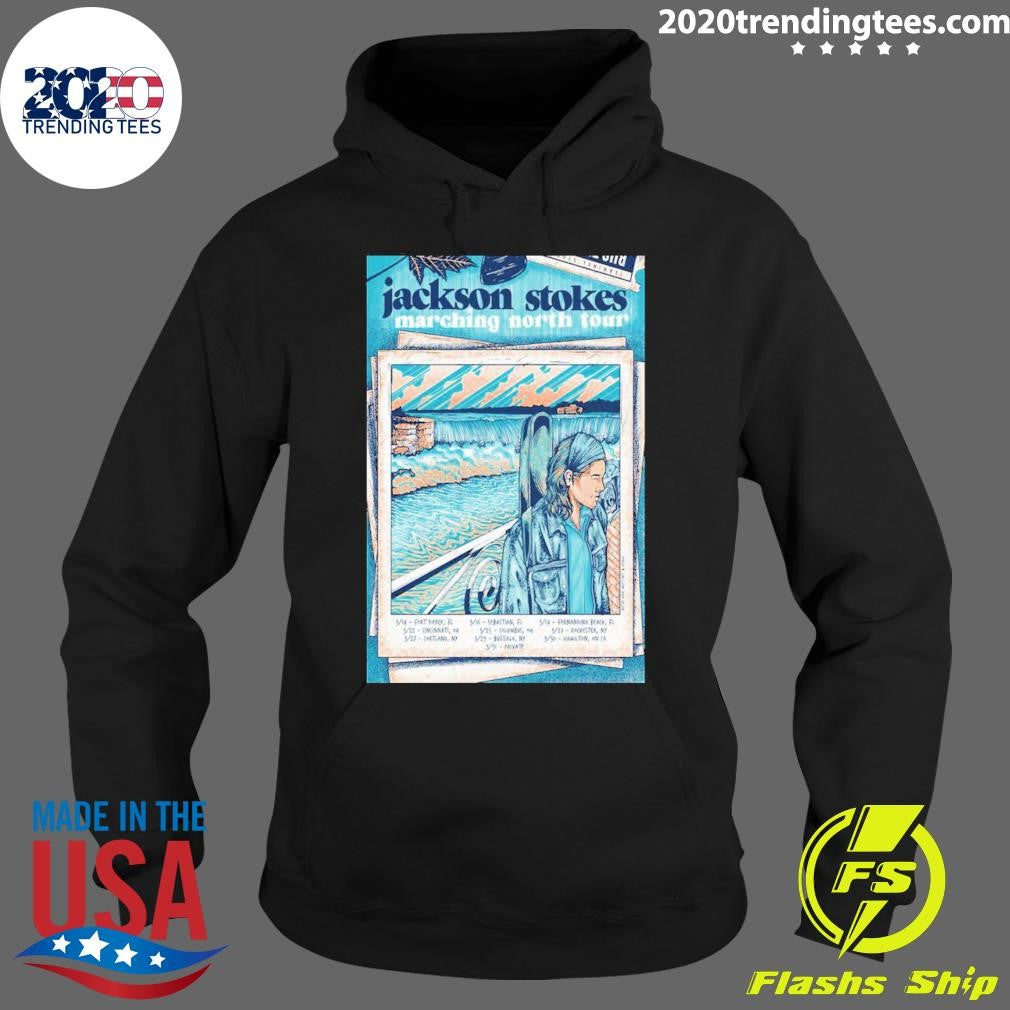 Funny jackson Stokes Marching North Tour 2024 Poster - Adult & Kids T-Shirts, Sweatshirts & Hoodies apparel design preview 2