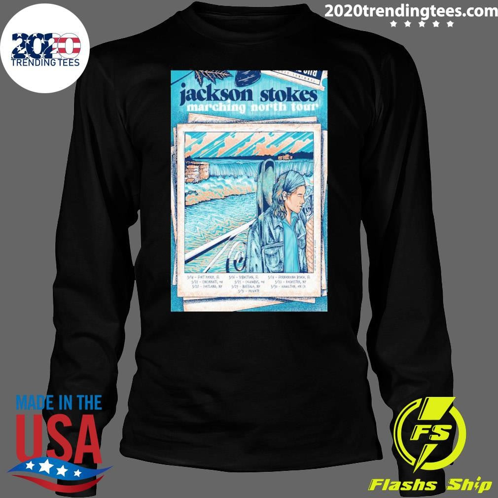 Funny jackson Stokes Marching North Tour 2024 Poster - Adult & Kids T-Shirts, Sweatshirts & Hoodies apparel design preview 4