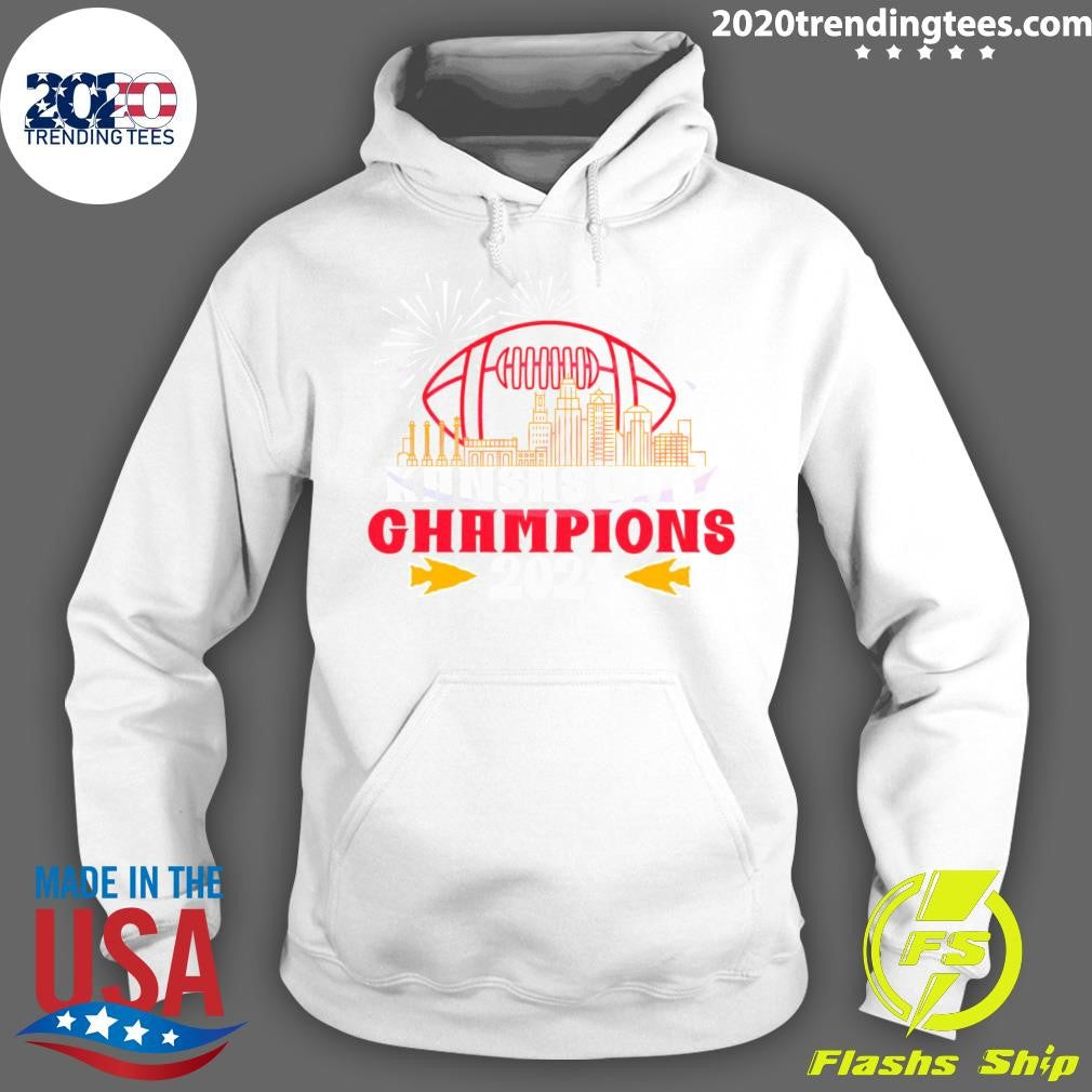 Funny kansas City Champions 2024 Skyline - Adult & Kids T-Shirts, Sweatshirts & Hoodies apparel design preview 2
