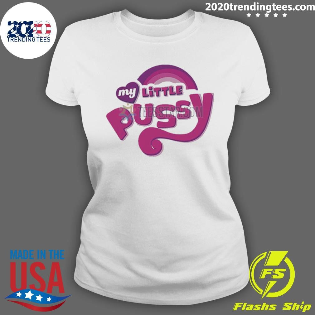 Funny my Little Pussy Logo Parody - Adult & Kids T-Shirts, Sweatshirts & Hoodies apparel design preview 3