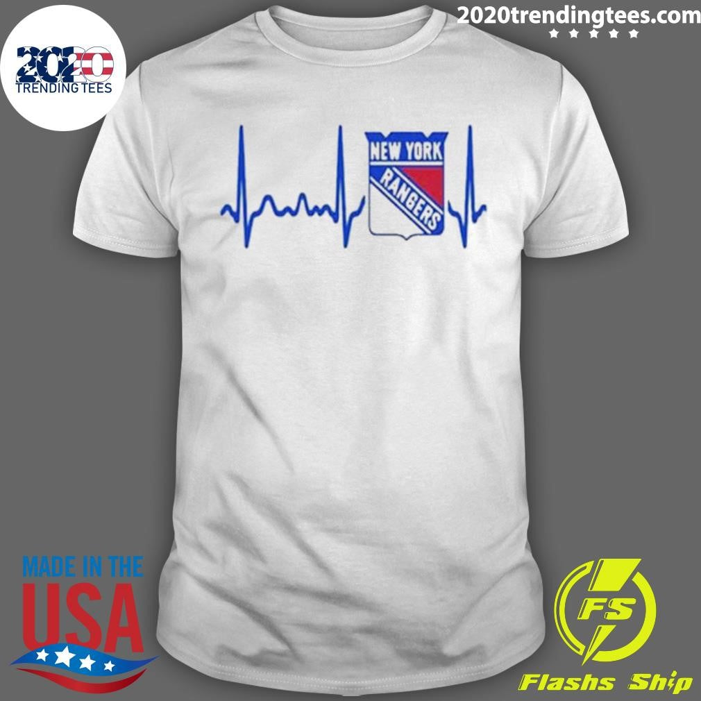 Funny new York Rangers Heartbeat - Adult & Kids T-Shirts, Sweatshirts & Hoodies apparel design preview 1