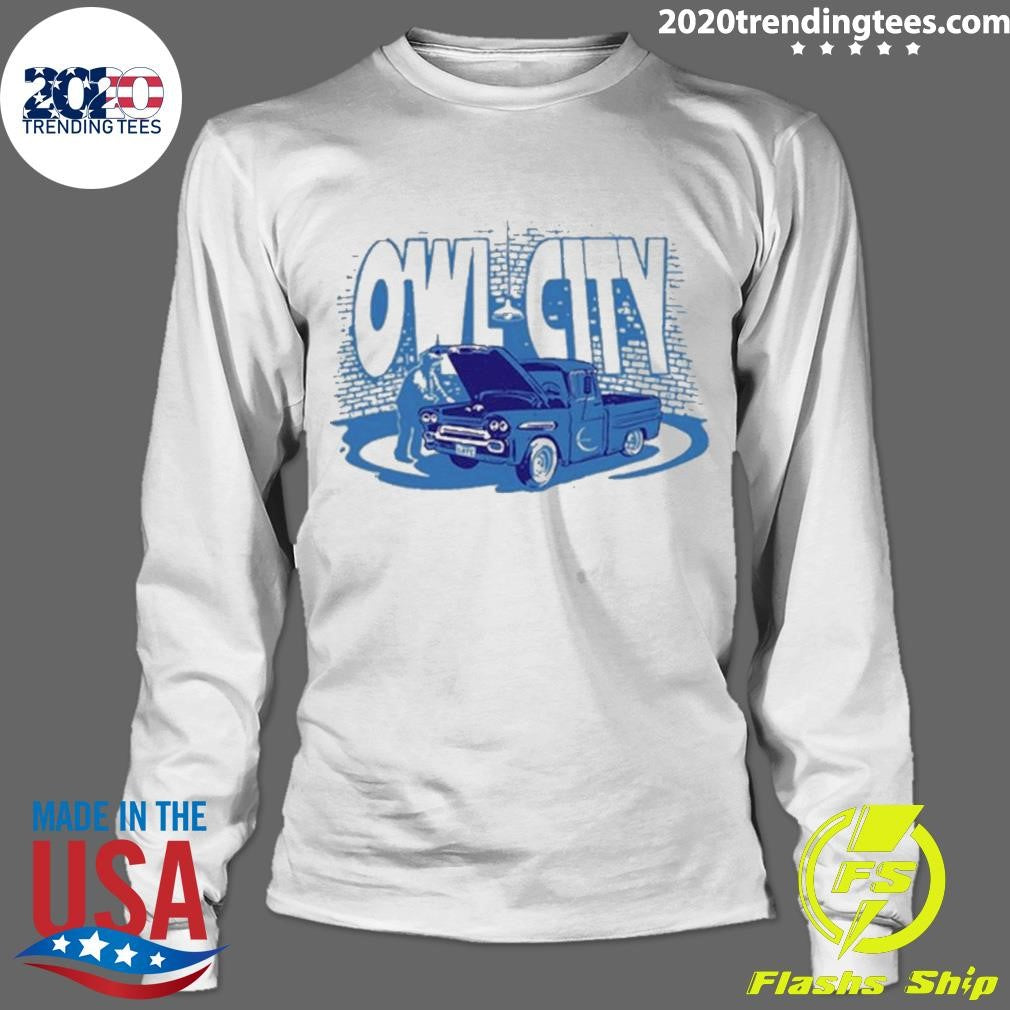 Funny owl City Car Trouble - Adult & Kids T-Shirts, Sweatshirts & Hoodies apparel design preview 4