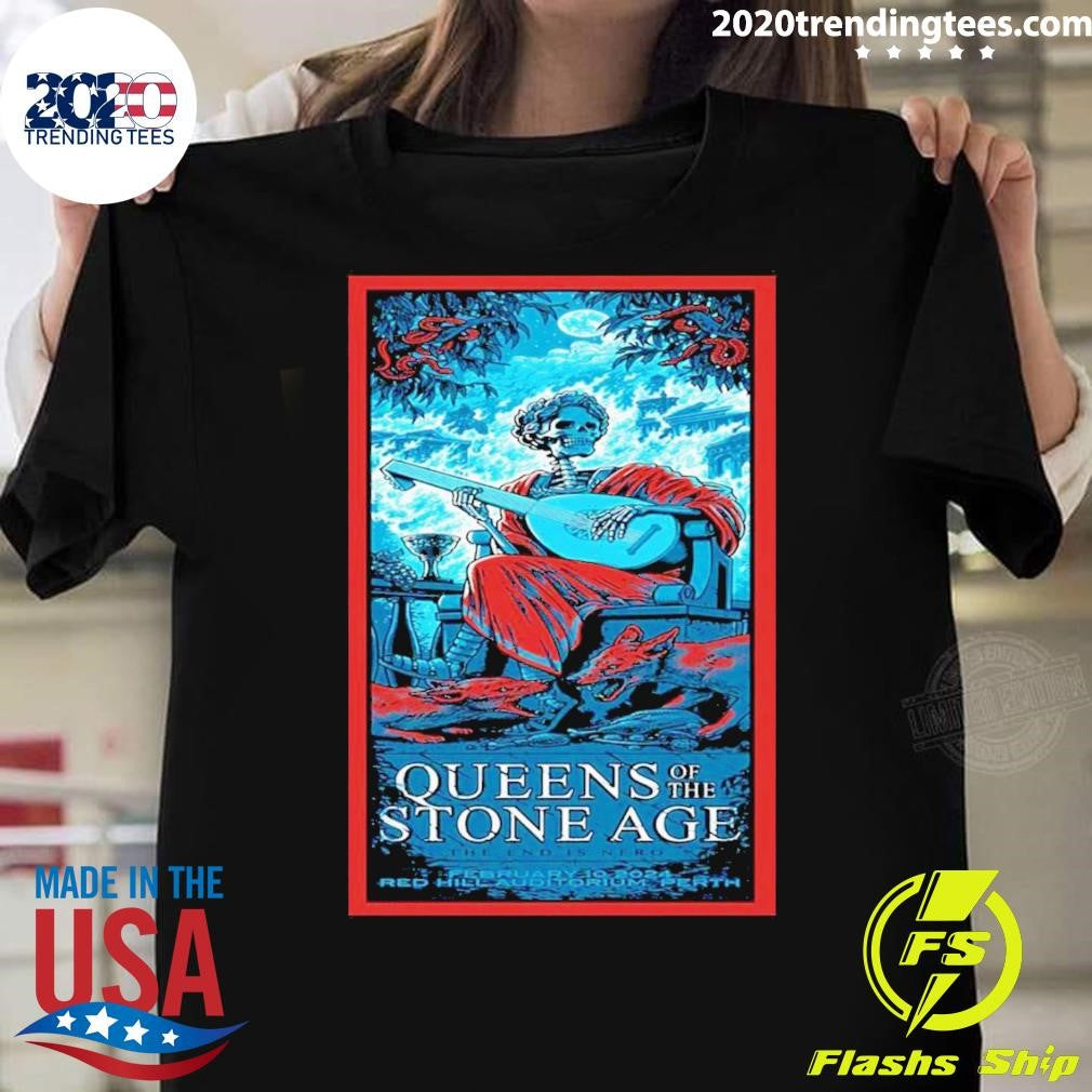 Funny queens Of The Stone Age Australia 02.10.2024 - Adult & Kids T-Shirts, Sweatshirts & Hoodies apparel design preview 1