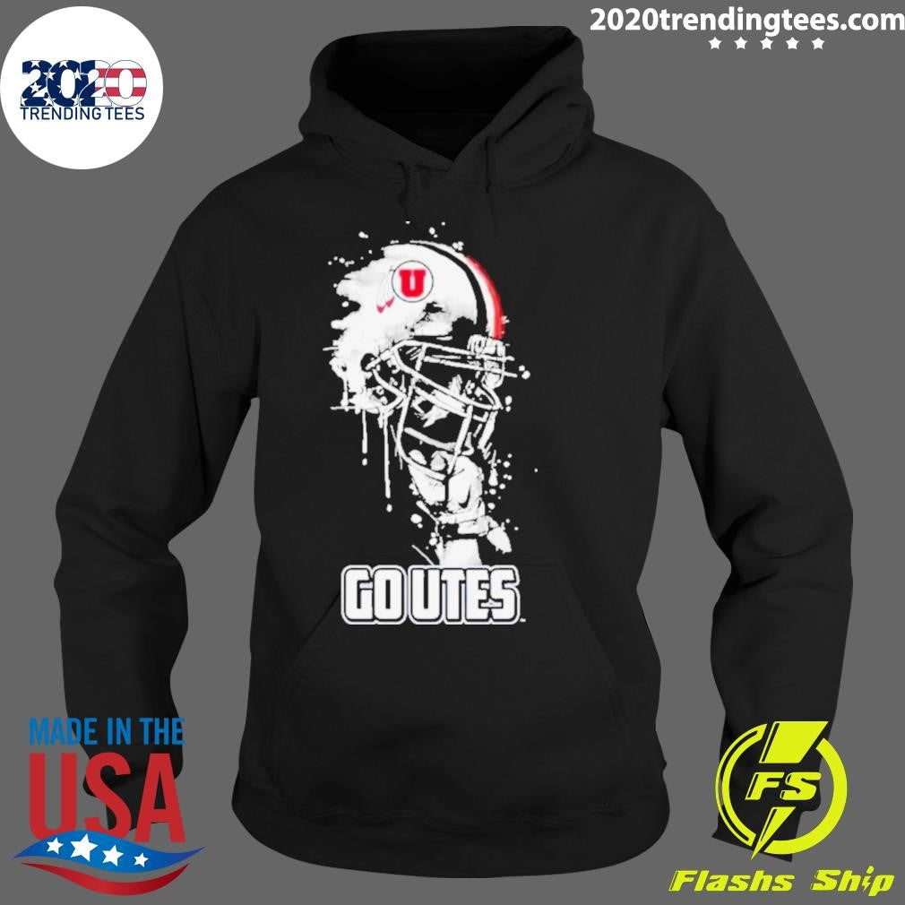 Funny utah Utes Go Rising Helmet - Adult & Kids T-Shirts, Sweatshirts & Hoodies apparel design preview 2