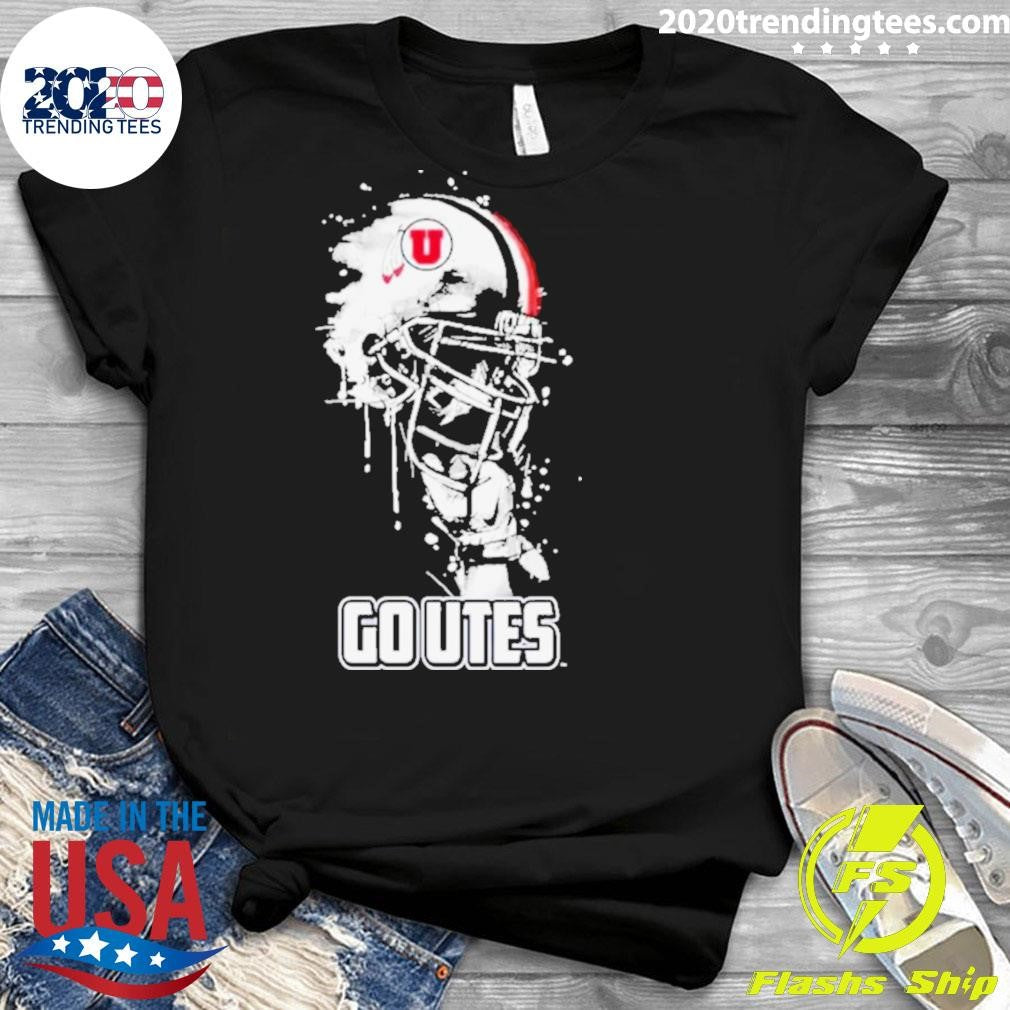 Funny utah Utes Go Rising Helmet - Adult & Kids T-Shirts, Sweatshirts & Hoodies apparel design preview 3