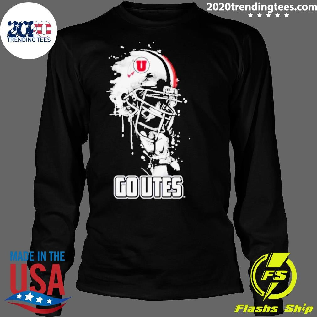 Funny utah Utes Go Rising Helmet - Adult & Kids T-Shirts, Sweatshirts & Hoodies apparel design preview 4