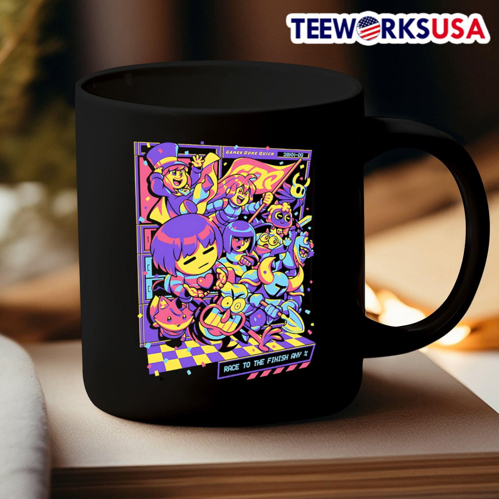 GDQ Race to the Finish - Adult & Kids T-Shirts, Sweatshirts & Hoodies apparel design preview 3