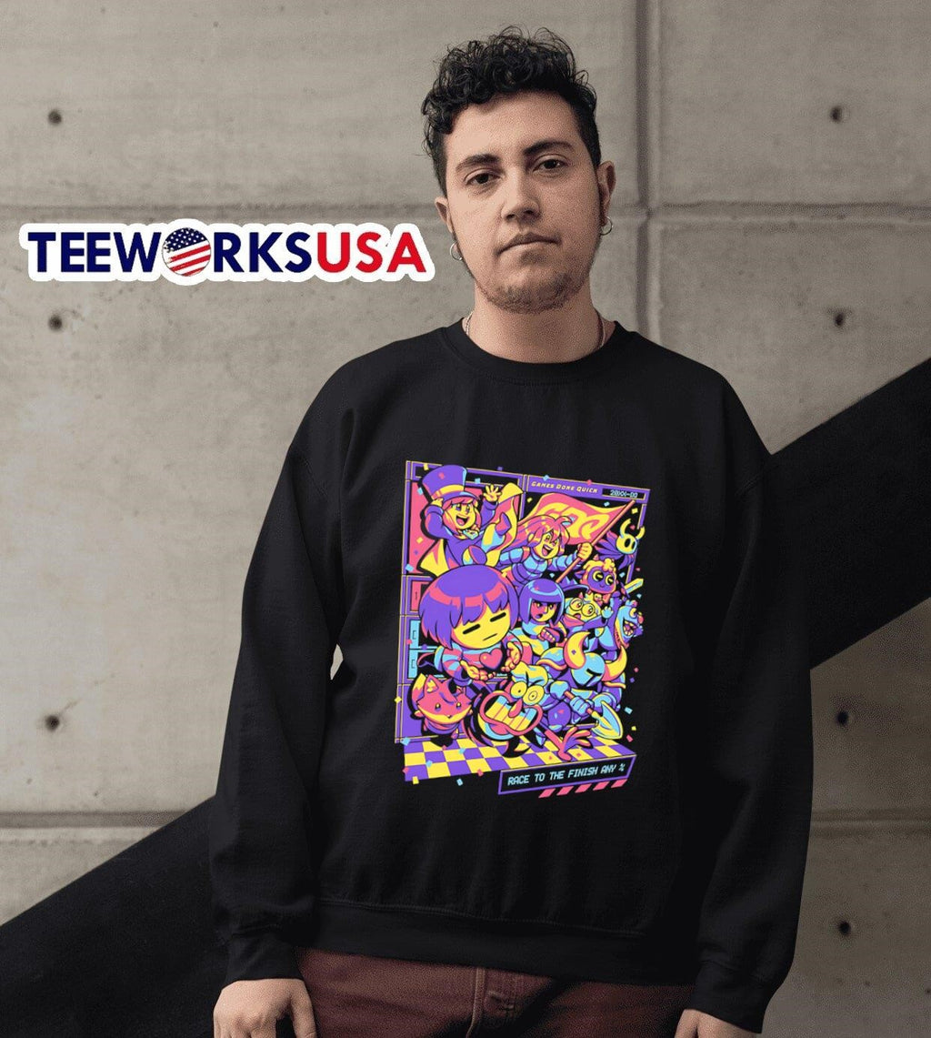 GDQ Race to the Finish - Adult & Kids T-Shirts, Sweatshirts & Hoodies apparel design preview 6