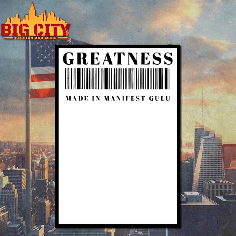 GREATNESS MADE IN MANIFEST GULU - Adult & Kids T-Shirts, Sweatshirts & Hoodies apparel design preview 4