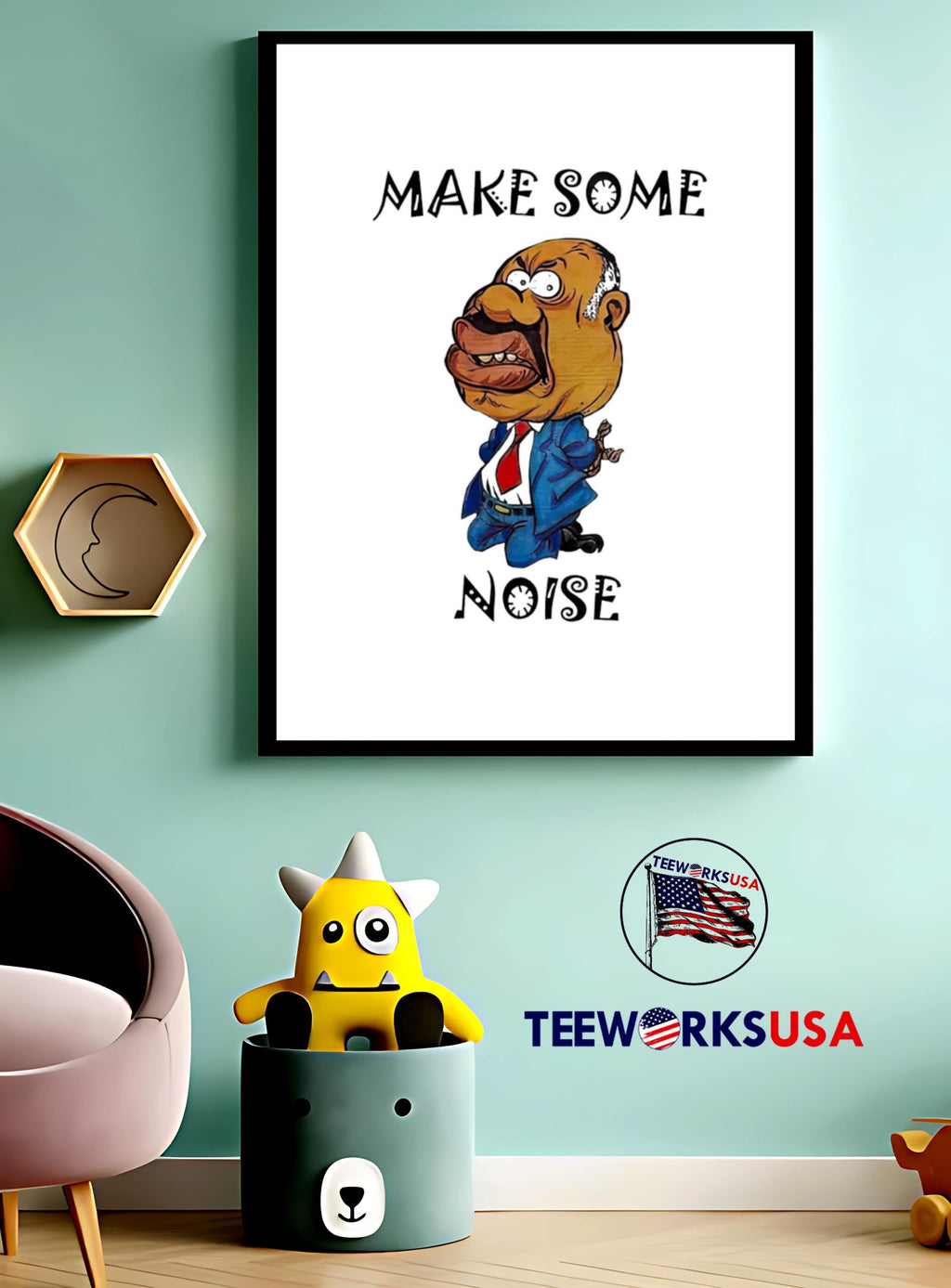 Gabriel Oguda Make Some Noise - Adult & Kids T-Shirts, Sweatshirts & Hoodies apparel design preview 4